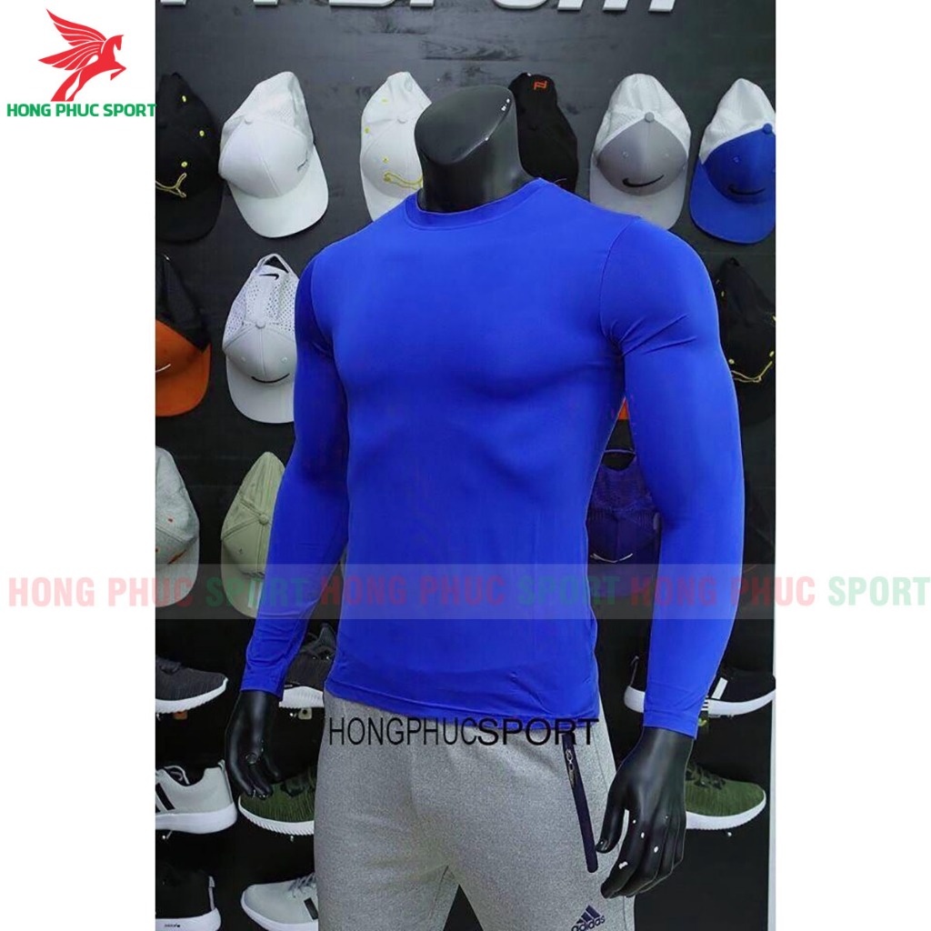 Áo thun nam body giữ nhiệt dài tay cực đẹp màu trắng