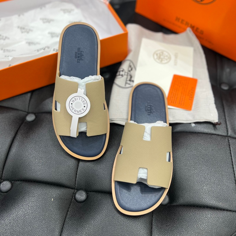 Dép lê hm thời trang Quảng Châu cao cấp - quai da xịn sò