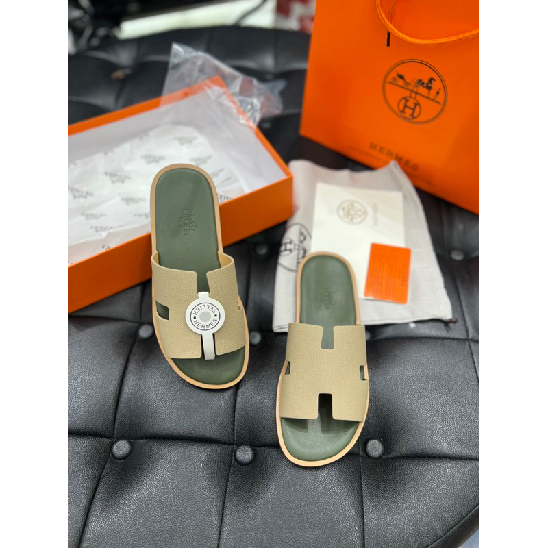 Dép lê hm thời trang Quảng Châu cao cấp - quai da xịn sò