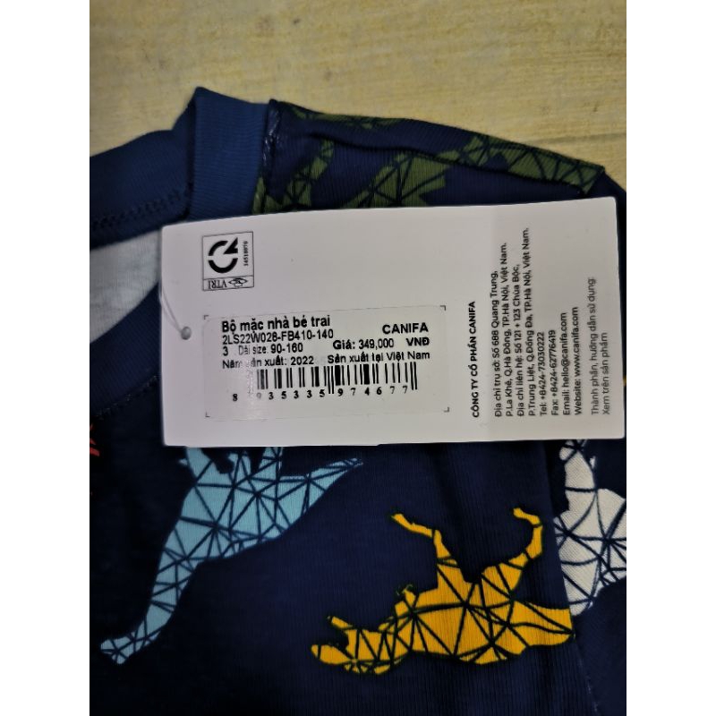 Bộ mặc nhà bé trai Canifa