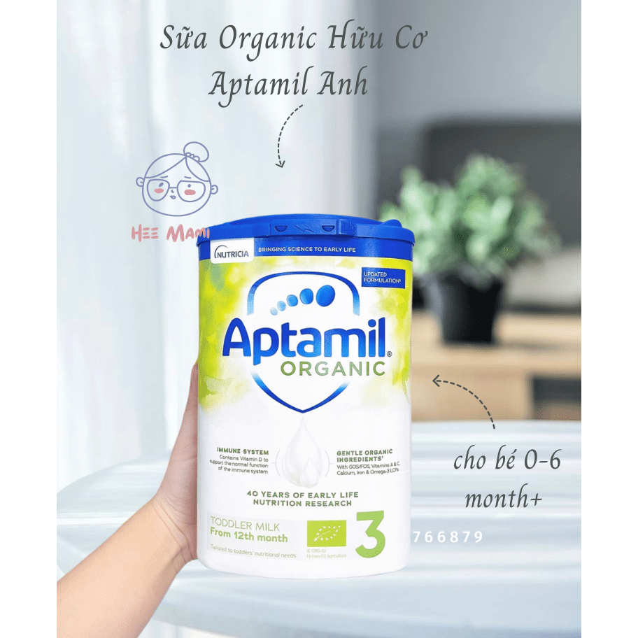 Sữa Aptamil Organic Anh số 3 cho bé từ 1 tuổi
