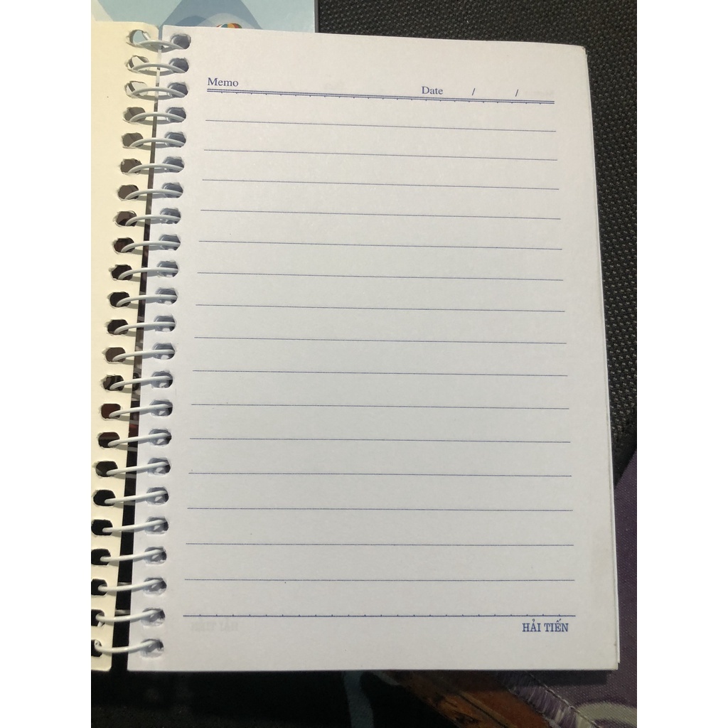 Sổ Lò Xo A6 200 Trang KT:100x150mm Độ Dày 70 Gsm Hải Tiến Camshop