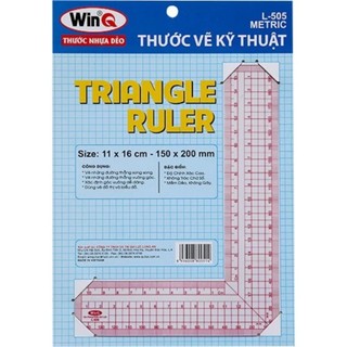 Thước nhựa dẻo winq thước vẽ kỹ thuật l-505