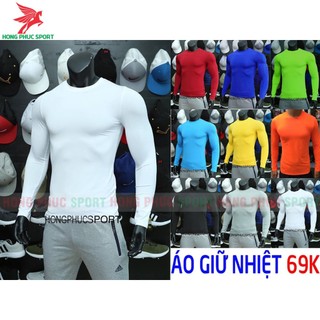 Áo thun nam body giữ nhiệt dài tay cực đẹp màu trắng