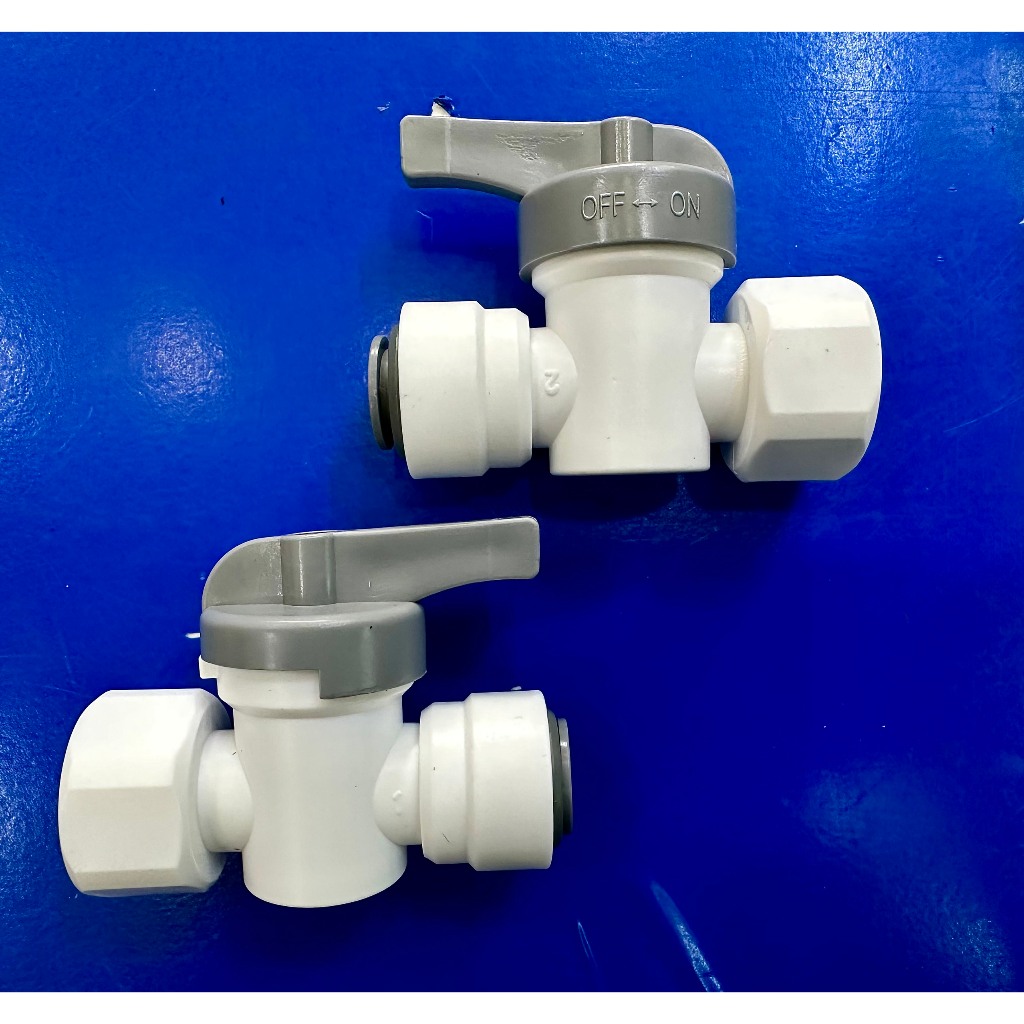 Khóa van xả tay 1 đầu ren 21  và 1 đầu phi 10 dùng cho máy lọc nước