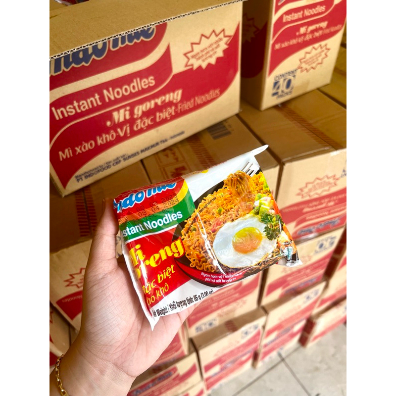 Mì xào Indomie 40 gói  date tháng 11/2024