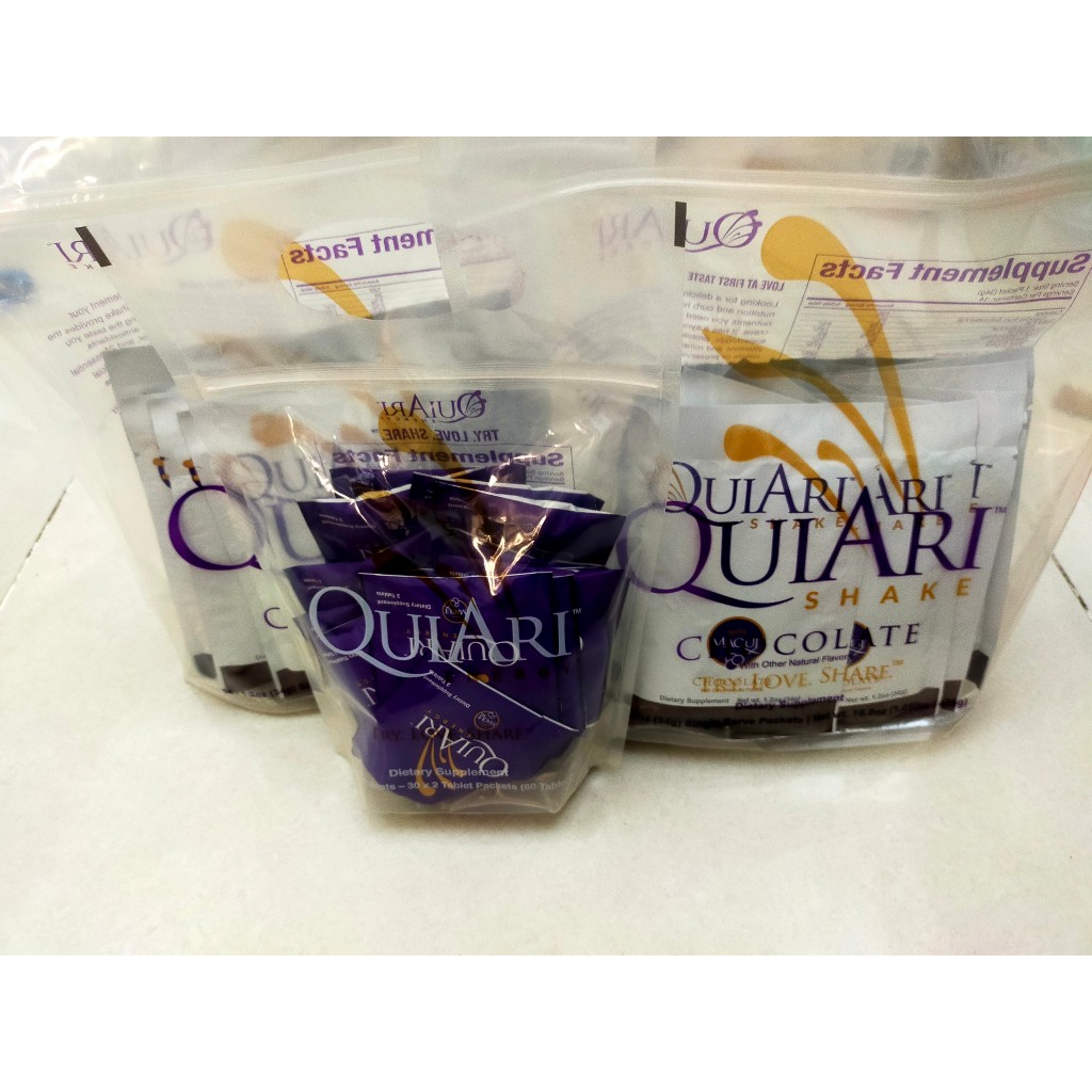 Bộ Quiari giảm cân gồm bột Quiari Shake 950g và một lọ Quiari Energy 60 viên