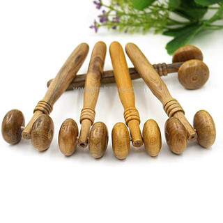 Cây lăn massage mặt mũi thư dãn da mặt bằng gỗ thơm - Key_Chain