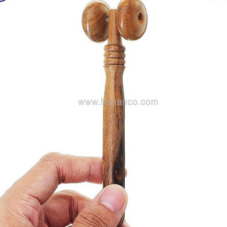 Cây lăn massage mặt mũi thư dãn da mặt bằng gỗ thơm - Key_Chain