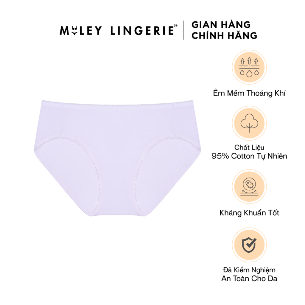 Quần Lót Cotton Tự Nhiên Mềm Mại Thoáng Khí Cao Cấp Miley Lingerie - BCS0212