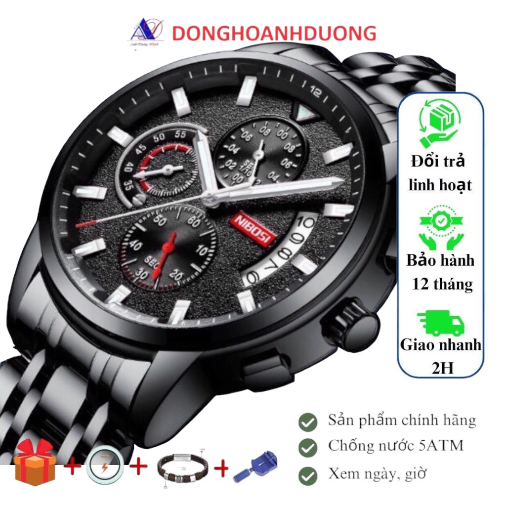 Đồng hồ nam Nibosi 2358
