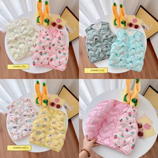 Combo set 2 ao gile quảng châu bé siêu xinh