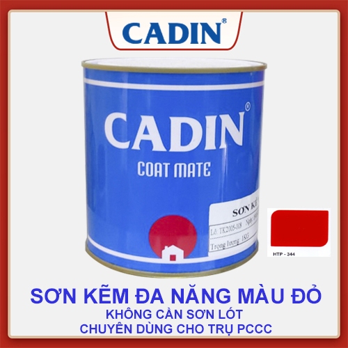 SƠN KẼM ĐA NĂNG CADIN MÀU ĐỎ ( Lon 3L )