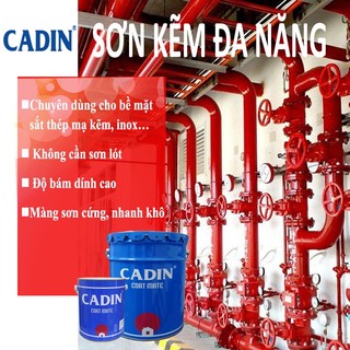 SƠN KẼM ĐA NĂNG CADIN MÀU ĐỎ ( Lon 3L )