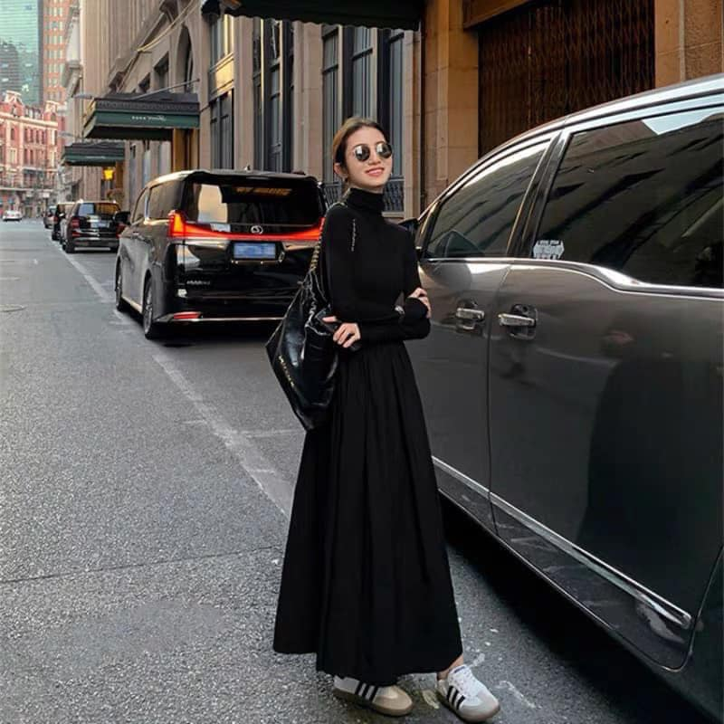 VÁY DÀI TAY DÁNG XÒE