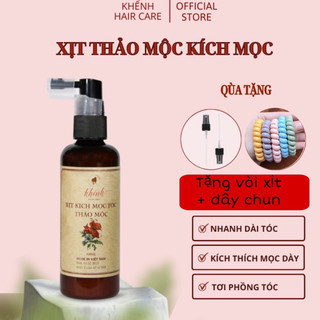 Xịt Kích Mọc Tóc Thảo Mộc 100ml Kích Thích Mọc Tóc Nhanh Dày Hiệu Quả  Mẫu Mới Về [FREESHIP]