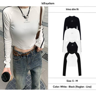 Áo thun nữ Kill System tay dài form slim fit thun co giãn Irina Sporty T-Shirt