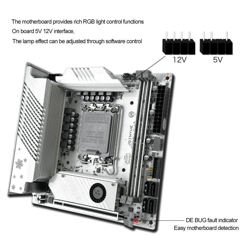 Mainboard JGINYUE B660i Snow Dream
