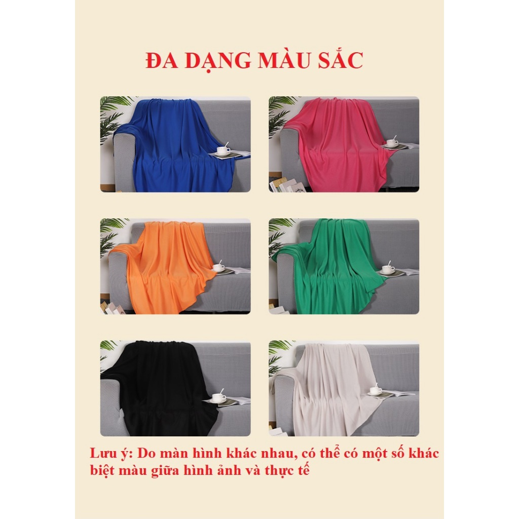 Chăn văn phòng, học sinh 120x150cm dệt nhung nỉ mềm mại thân thiện với da