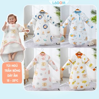   15-25độ  Túi Ngủ Mùa Đông Cho Bé Cotton Trần Bông | Túi Ngủ Trẻ Em Mùa Đông Cao Cấp 