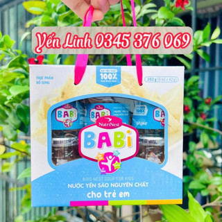 Lốc 6 Hũ Nước Yến Sào Cho Trẻ Em Babi Bird - NUTRINEST- (6 hũ x 42gr)