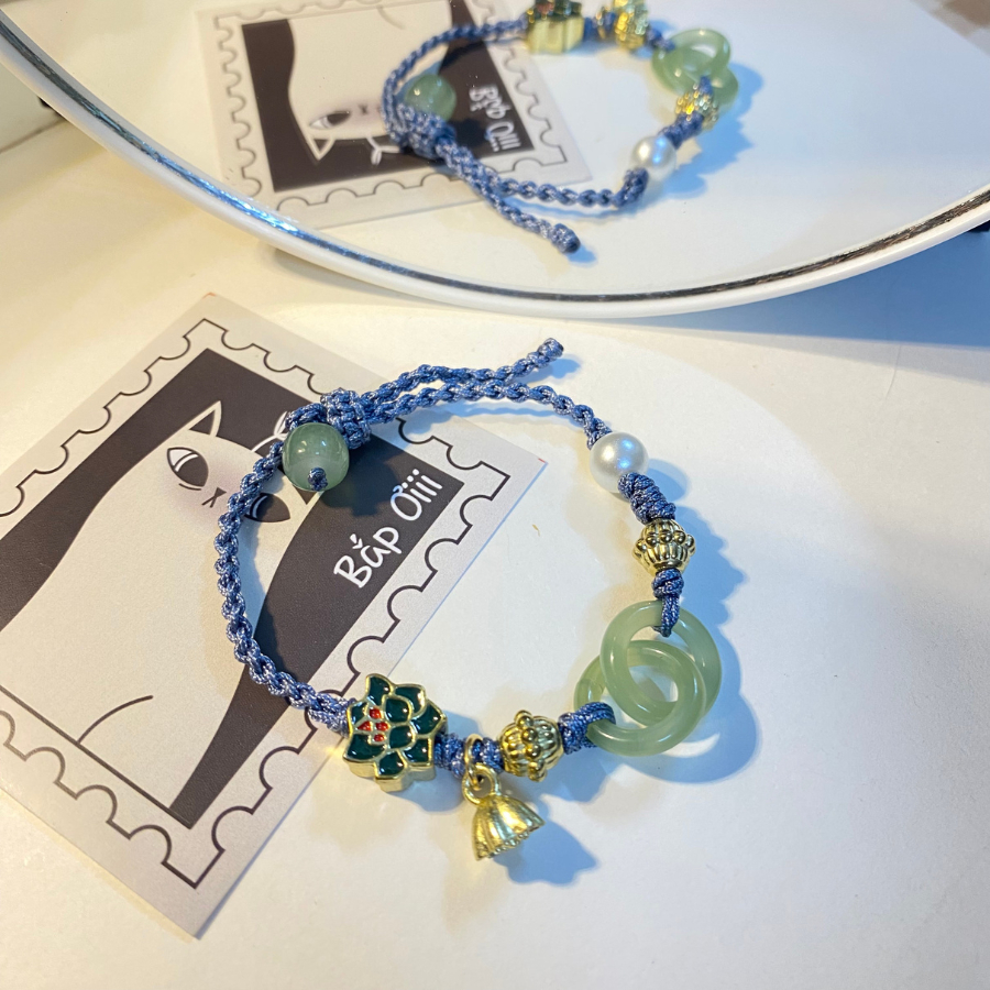 Vòng tay hoa sen dây dù Liên Hoa BVT06