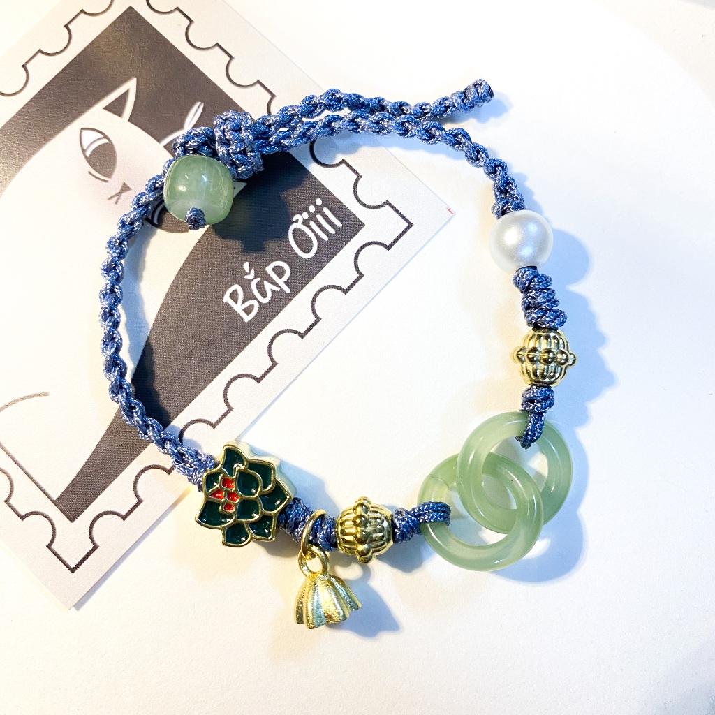 Vòng tay hoa sen dây dù Liên Hoa BVT06