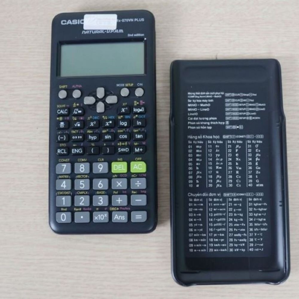 Máy tính Casio FX 570ES PLUS NEW - Chính hãng hãng dành cho học sinh sinh viên - Bảo hành 7 năm