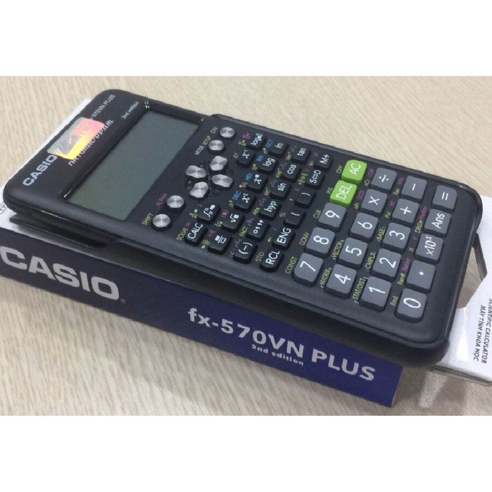 Máy tính Casio FX 570ES PLUS NEW - Chính hãng hãng dành cho học sinh sinh viên - Bảo hành 7 năm