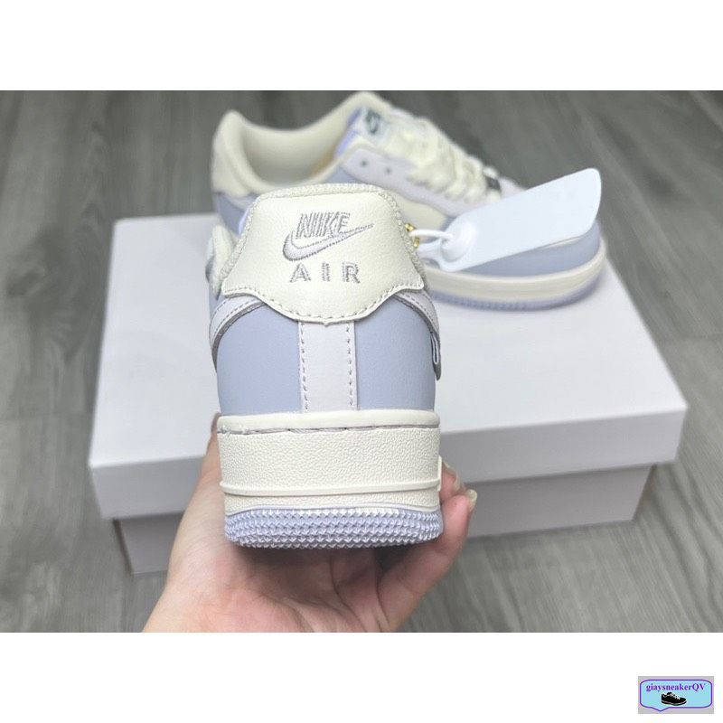 Giày Air Force 1 tím nhạt khoai môn,giày thể thao nam nữ,AF1 bản full box mẫu mới tag kim loại cao cấp
