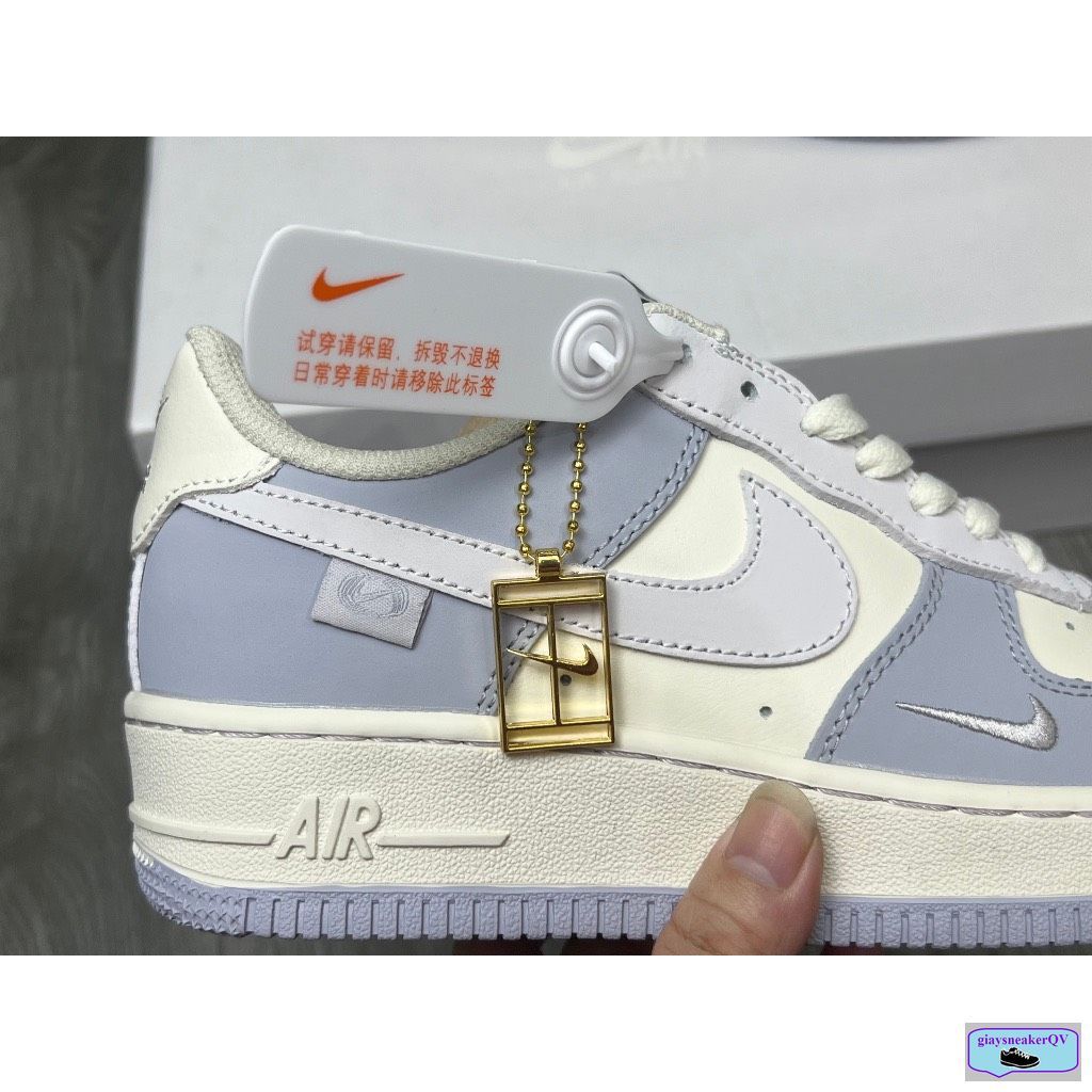 Giày Air Force 1 tím nhạt khoai môn,giày thể thao nam nữ,AF1 bản full box mẫu mới tag kim loại cao cấp