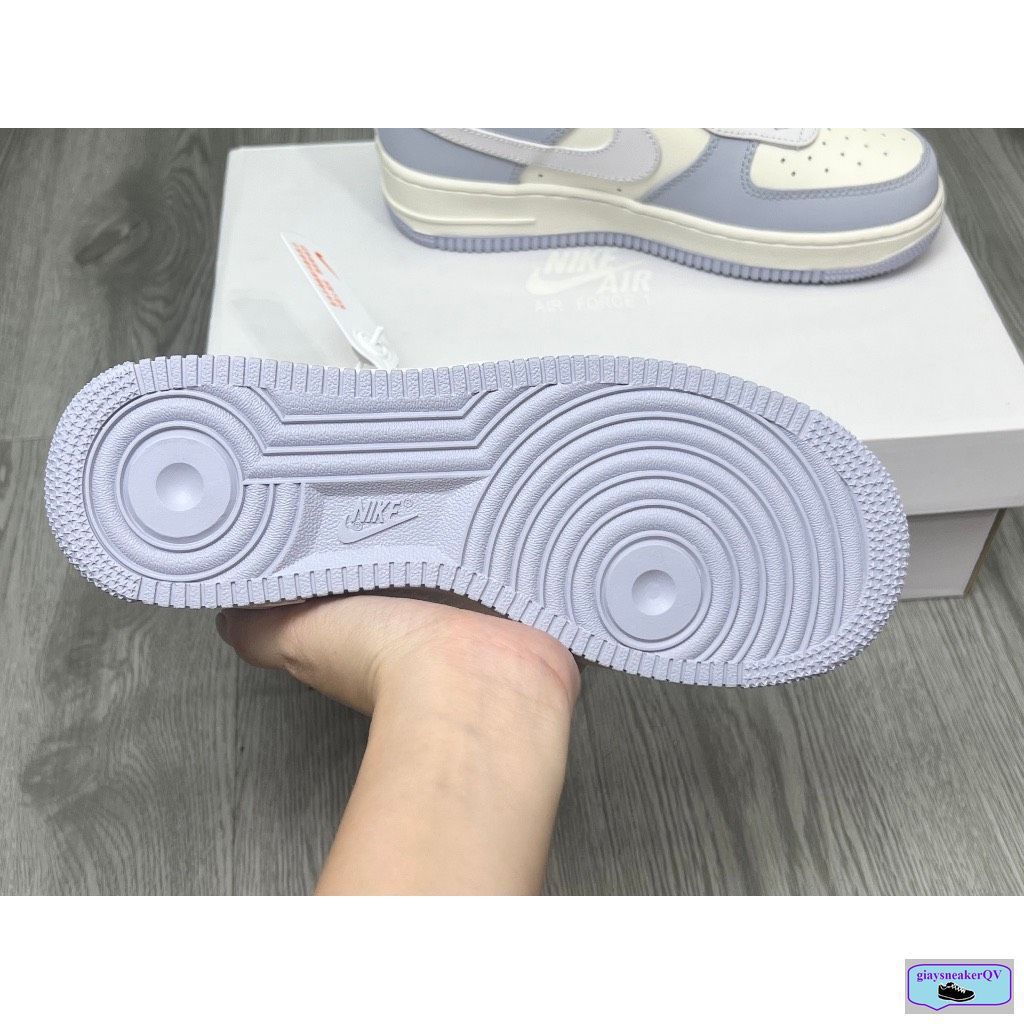 Giày Air Force 1 tím nhạt khoai môn,giày thể thao nam nữ,AF1 bản full box mẫu mới tag kim loại cao cấp