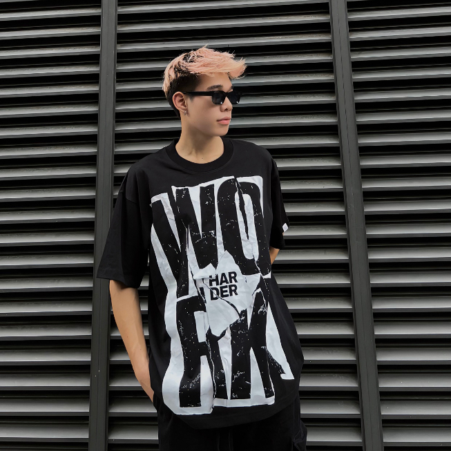 Áo thun nam The Xide áo phông nam nữ unisex in hình WORK form rộng chất cotton 2 chiều định lượng 250gr co giãn