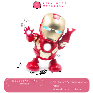 Đồ chơi robot nhảy dance Người sắt Iron Man Hero nhảy múa theo nhạc cực kỳ vui nhộn - Đồ chơi mô hình Iron Man