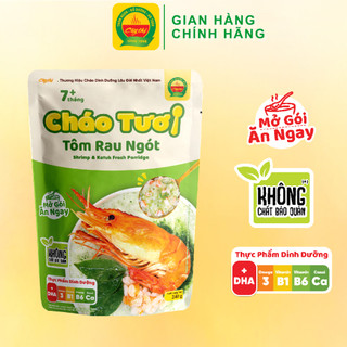 Cháo tươi tôm rau ngót cây thị - mở gói ăn ngay 240g