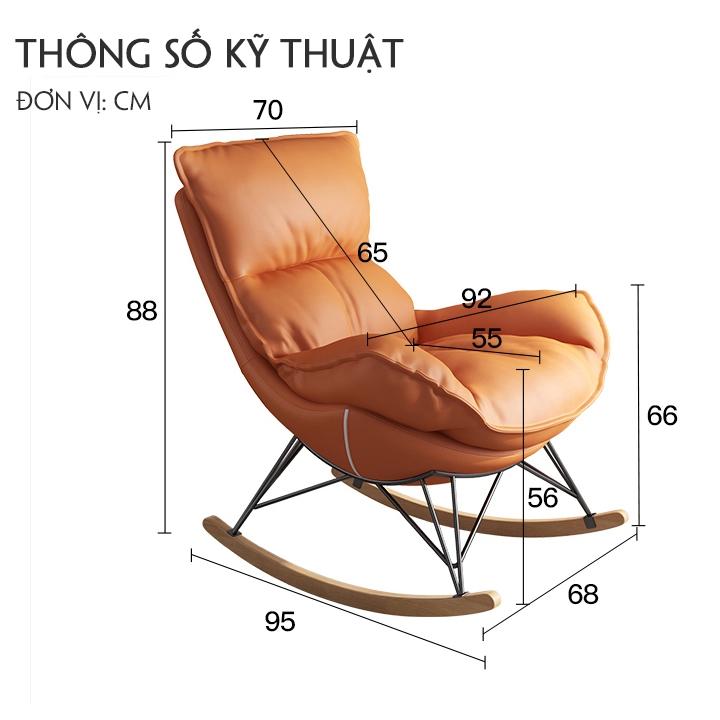 Ghế Sofa Thư Giãn, Đọc Sách, Ghế Lười Decor Phòng Có Tặng Kèm Đôn