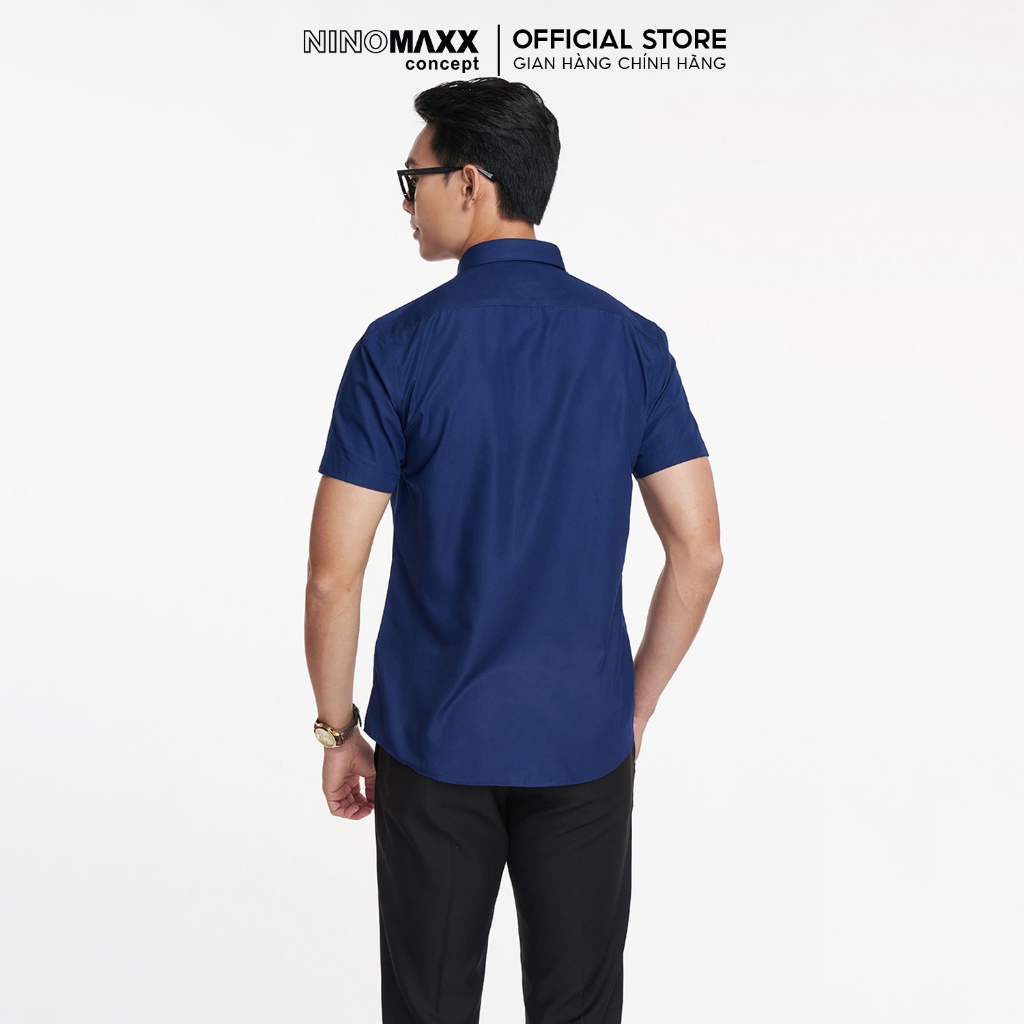 N&M Áo sơ mi Basic Nam tay ngắn slim fit 1801044