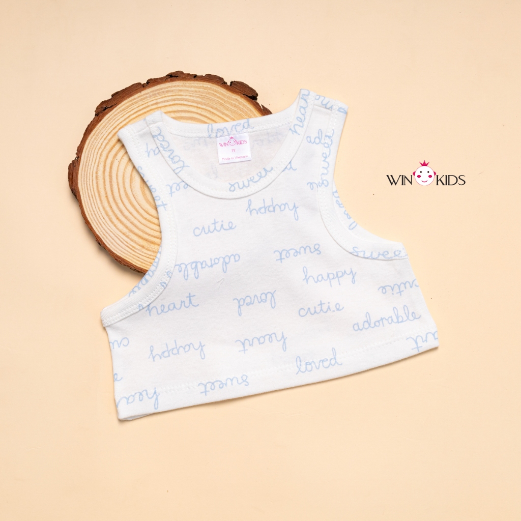 Áo croptop sát nách bé gái ba lỗ ôm body thun cotton 10-40kg Thời trang trẻ em WINKIDS