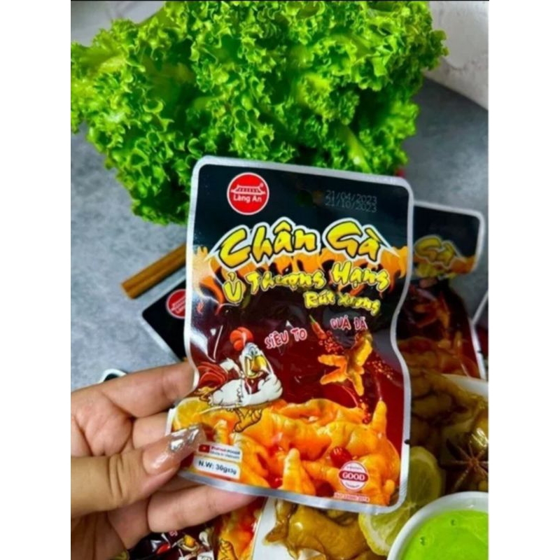 Combo 10 gói chân gà ủ muối hoa tiêu gói 40g hút chân không