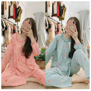 [Ảnh Thật] Bộ Bầu Kết Hợp Sau Sinh 2in1 Tiện Lợi ❤️ Chất Cotton Loại 1 Mềm Đẹp ❤️ Có Khoá Kéo Cho Con Ti Tiện Lợi - BD06