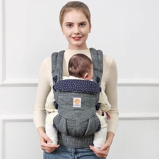 Địu em bé Egobaby Omni 360 trợ lực, 4 tư thế địu cho bé sơ sinh, 2 cách địu cho người nhỏ nhắn hoặc cao lớn