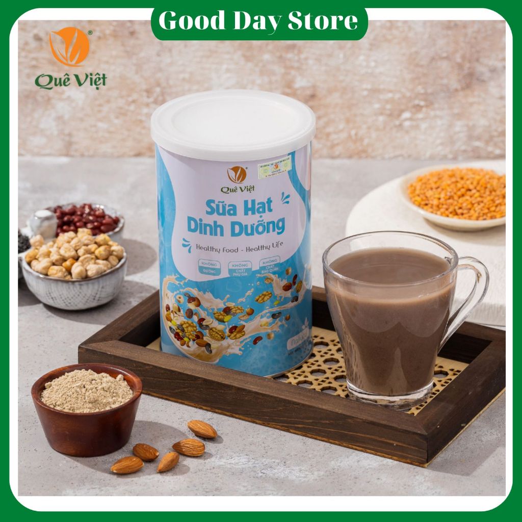 Sữa hạt dinh dưỡng Quê Việt bổ sung dưỡng chất, Hỗ trợ giảm cân,tăng cân hiệu quả