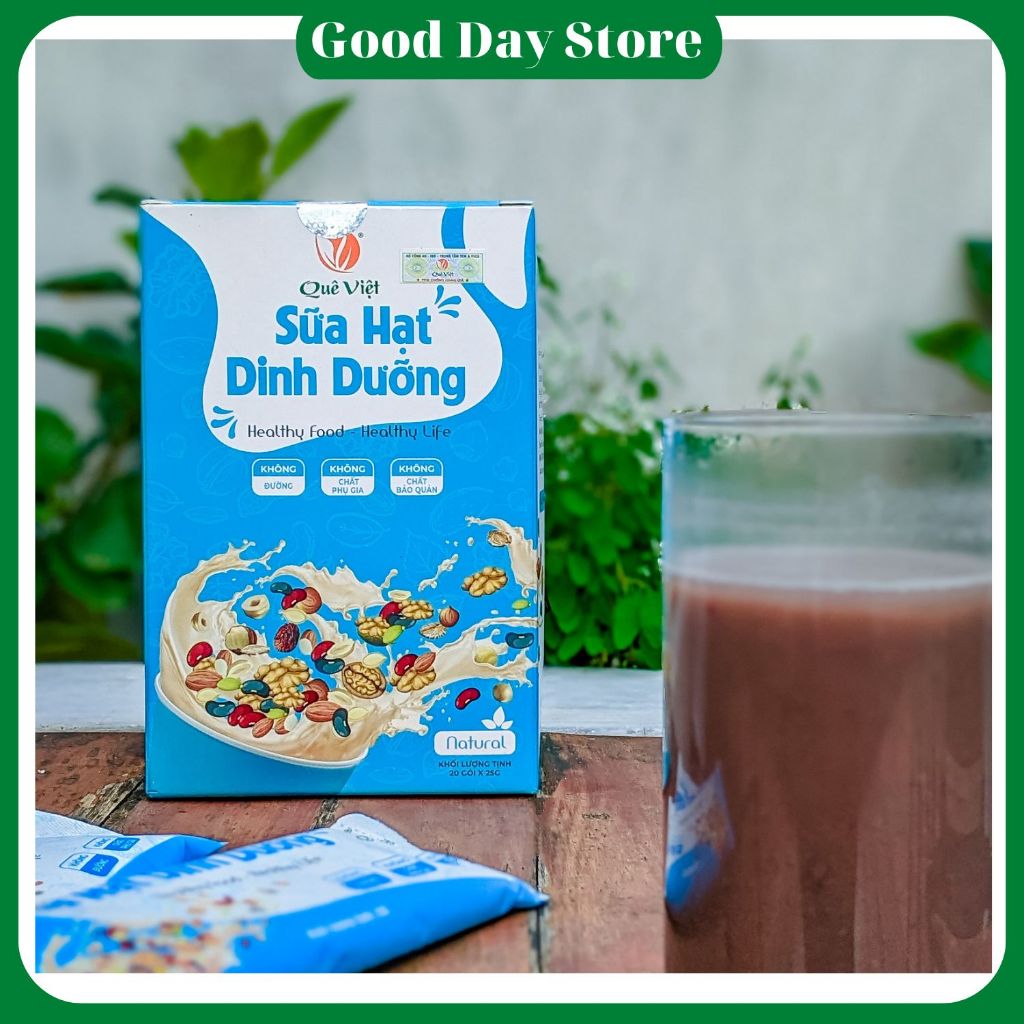 Sữa hạt dinh dưỡng Quê Việt bổ sung dưỡng chất, Hỗ trợ giảm cân,tăng cân hiệu quả