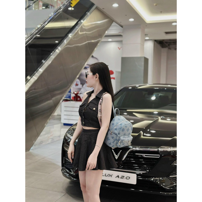 Balo eo vi size vừa hàng cao cấp from da đẹp 3màu
