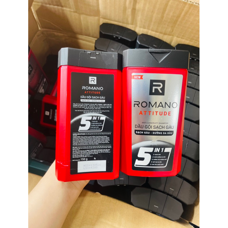 Sữa tắm, dầu gội cao cấp Romano mạnh mẽ nam tính 150g/chai