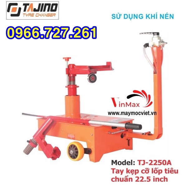 Máy ra vào lốp ô tô, tháo vỏ lốp xe tải  TJ-2250AR dùng khí nén