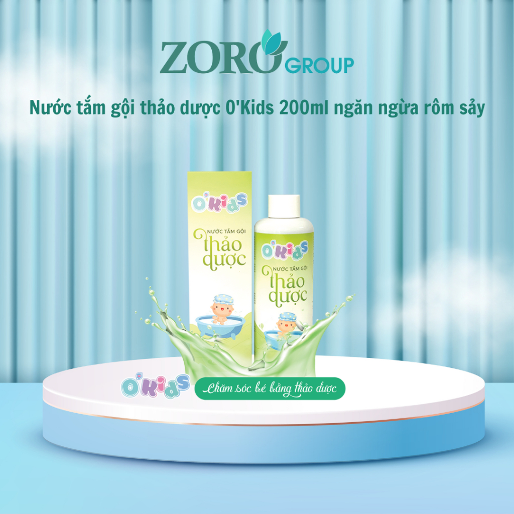 Nước tắm gội thảo dược O'Kids 200ml ngăn ngừa rôm sảy, hăm tã, mẩn ngứa, viêm da và bảo vệ bé khỏi muỗi, côn trùng 21