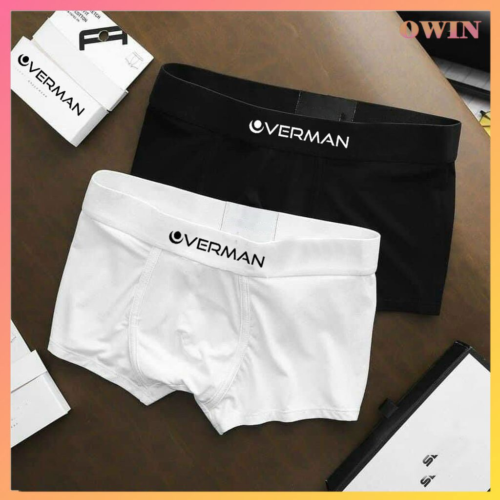 Quần Lót Nam Boxer Kháng Khuẩn, Sịp Đùi Nam Chất Cotton Thun Lạnh Co Giãn 4 Chiều SD08 - OWIN