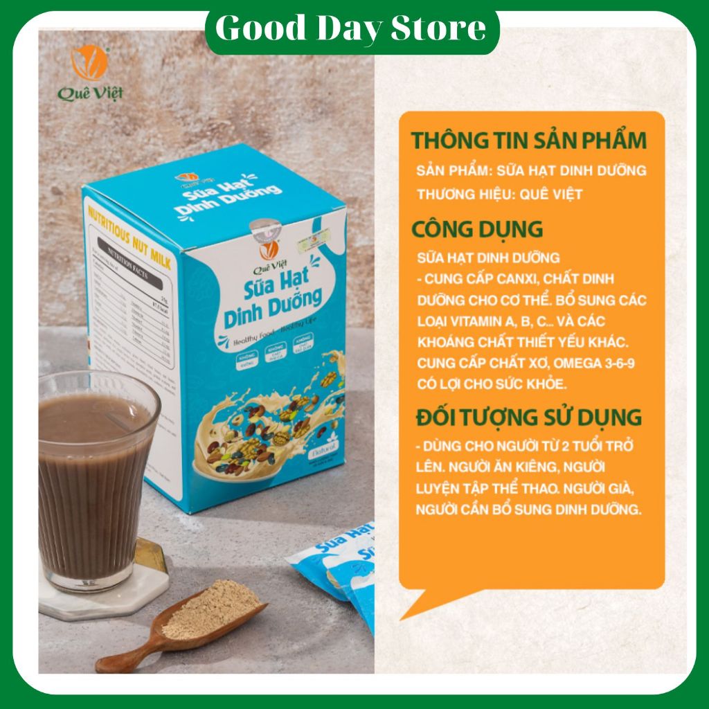 Sữa hạt Quê Việt ,sữa thực vật bổ sung dinh dưỡng cho cơ thể,Mang đến bữa ăn lành mạnh, bổ dưỡng từ thực vật