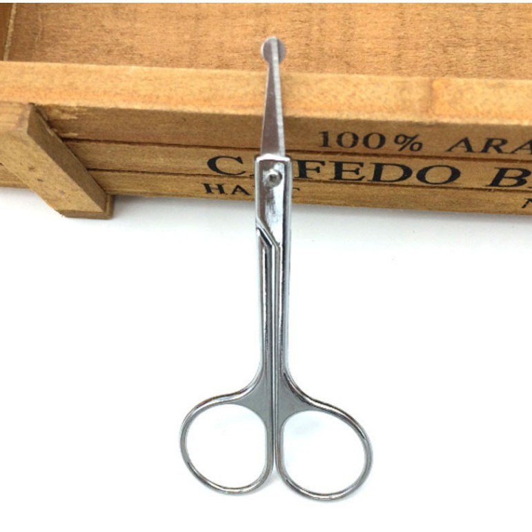 [ĐẦU TRÒN] Kéo Cắt Lông Mũi Đầu Tròn Bỏ Túi Tiện Lợi